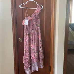 Maxi dress blush/ floral xl francesca’s